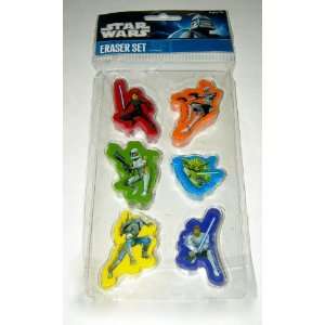  Star Wars Clone Wars Erasers Toys & Games
