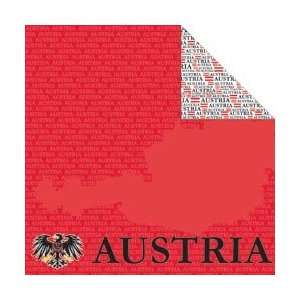  Reminisce Passports Double Sided Paper 12X12 Austria; 25 