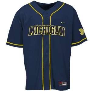 Nike Michigan Wolverines Navy Youth No Hitter Baseball Jersey:  