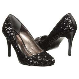 Womens Touch of Nina Regina1 Black Wave Sequin Shoes 
