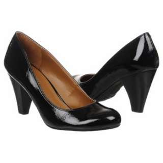 Womens KENNETH COLE REACTION Tears Go By Black Patent Shoes 