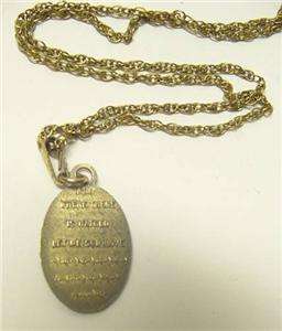 Beautiful Vintage G F Rare Maximillan Kolbe w 1/20 12K Gold Chain 