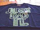 Mens Nike XL loose fit T shirt Just do it navy blue