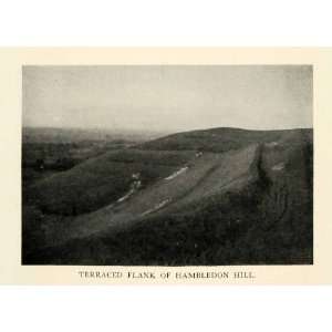  1926 Print Terraced Flank Hambledon Hill Dorset England 