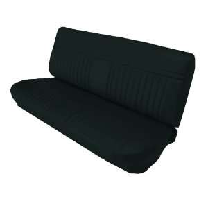    F2006 Front Black Leather Bench Seat Upholstery with Pleated Inserts