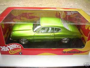 Hot wheels Classic 118th 70 Chevelle lime green  