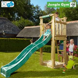 Jungle Gym TOWER Spielturm Rutsche Holz   Spielhaus 4260166340471 