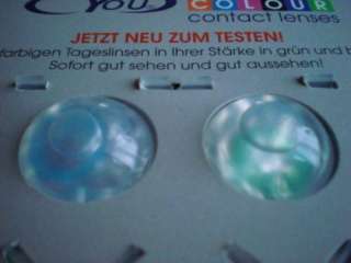 Kontaktlinsen CYOU 1 Day Colour lenses Farbe grün u blau in Nordrhein 