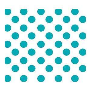  Large Turquoise Dots (24w X 100l) Cellophane Roll 