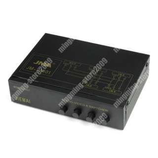   Input 1 Output Audio Video AV RCA Switch 4 ways Selector Splitter Box
