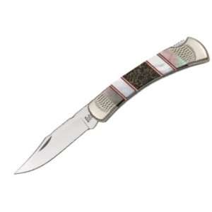 com Buck Knives 110PESLE Folding Hunter Bloody Jasper Lockback Knife 