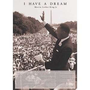 Martin Luther King, Jr. I Have a Dream, Photography Poster Print, 24 