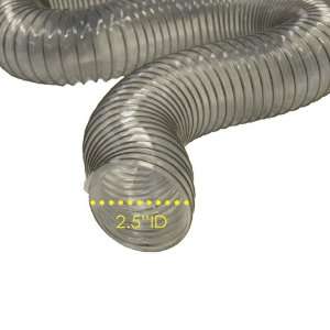   Duty) Clear   Vent Hose   2.5 ID x 50ft Length Hose (Fully Stretched