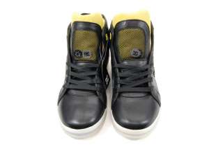 DC Xander 6Pak Black Yellow Size 10.5 Mens Sneaker shoe  