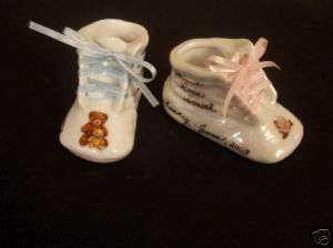 Personalized Ceramic Baby Shoe Keepsake  