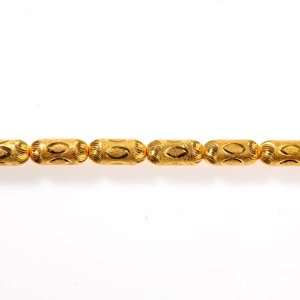  33x15mm Brass with 18k Gold Plating Findings Large Tube 