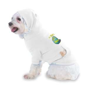 Ceos Rock My World Hooded T Shirt for Dog or Cat X Small (XS) White 