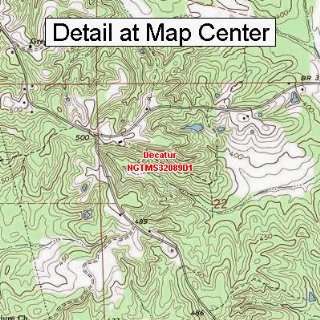 USGS Topographic Quadrangle Map   Decatur, Mississippi (Folded 