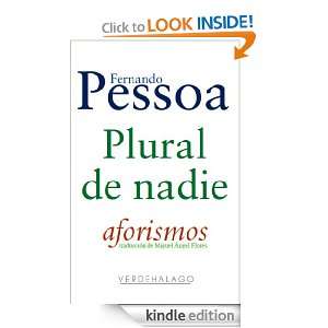 Plural de nadie. Aforismos. (Spanish Edition) Fernando Pessoa 