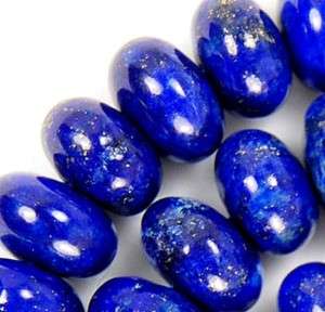 5x8mm Natural Indigo Lapis Lazuli Rondelle Beads 15.5  