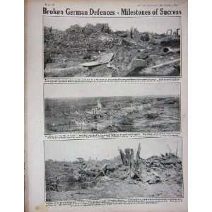    1915 WW1 View Souchez France Broken German Defences