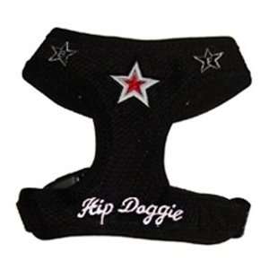  Hip Doggie Black Mesh Star Harness Vest: Pet Supplies
