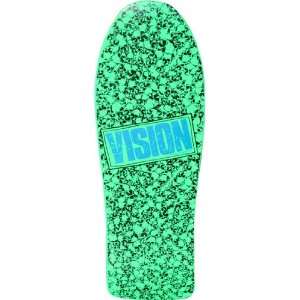  Vision Punk Skull Skateboard Deck   10x30 Green Sports 