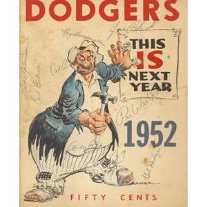  1952 Brooklyn Dodgers Official Yearbook: Sports & Outdoors
