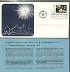 1701 FDC 13c 1976 XMAS NATIVITY POSTMASTERS OF AMERICA U/A W/INFO CARD