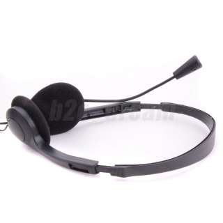 Multimedia Stereo Earphone Headphone with Microphone For  PC 