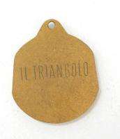 OLD ITALY TABLE TENNIS PING PONG THE TRIANGLE MEDAL  