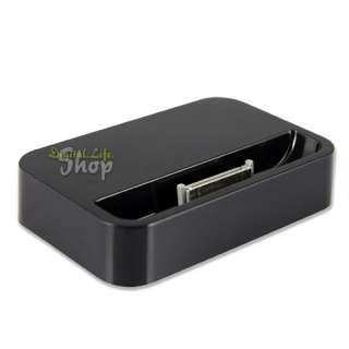 USB Dock Cradle Stand Station Charger + Data Cable for Apple iPhone 4 