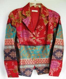 Coldwater Creek Tapestry Collage Jacquard Jacket  