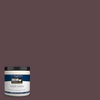 BEHR Premium Plus 8 Oz. Deep Aubergine Interior/Exterior Paint Tester 