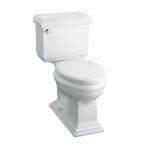   Complete Solution Elongated Toilet with Glenbury Toilet Seat in white