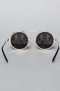 Jeremy Scott for Linda Farrow Sunglasses The Smile Sunglasses in Gold 