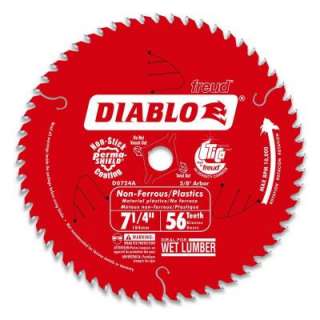 Diablo 7 1/4 In. X 56 Tooth Carbide Circular Saw Blade D0756N at The 