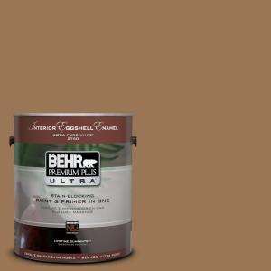 BEHR Premium Plus Ultra #UL130 5 Coco Rum Interior Eggshell Gallon 