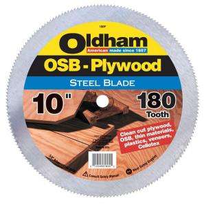 Oldham 10 In. X 180 Tooth Table Saw Blade 100P  
