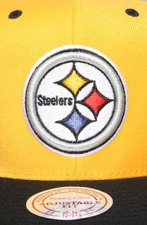 Mitchell & Ness The NFL Wool Snapback Hat Black Yellow  Karmaloop 