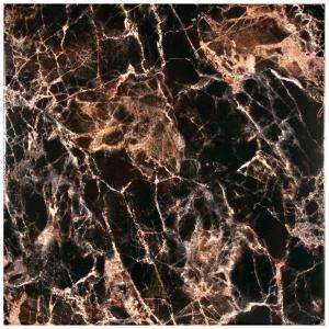   Tile Eclipse Negro 17 3/4 in. x 17 3/4 in. Ceramic Floor and Wall Tile