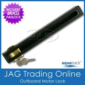 OUTBOARD MOTOR LOCK & BRASS PADLOCK SUITS UP TO 50HP  