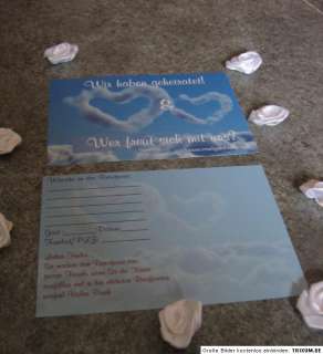 Wettflugkarten zur Hochzeit@Wolken Spiel VE 50 Stück  