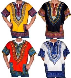 Dashiki Hemd Afrika Style Afro Hemd Unigröße 4 Farben  