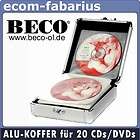 ALU KOFFER CASE 20 CD DVD silber auch 40 120 200 300