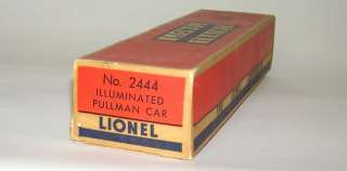   Lionel # 2444 Newark Postwar Red Stripe Passenger Car + BOX  