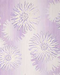 EDEM 030 22 Retro Design Floral Blumen Tapete violett weiß rot 