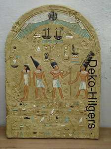 Ägyptische Wandbild Relief Bild Wandrelief Sand E25  