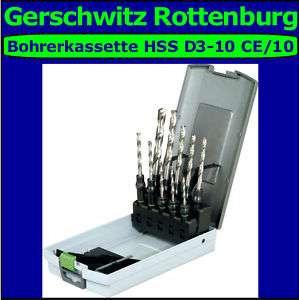 FESTOOL CENTROTEC Bohrerkassette HSS D3 10CE/10 495128  