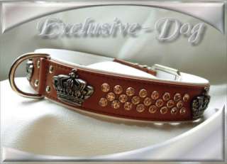 Hundehalsband Halsband Lederhalsband 60cm. by EXCLUSIVE DOG in Altona 